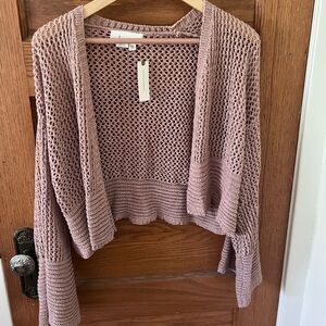 Anthropologie cropped cardigan sweater